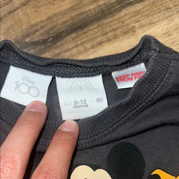 Disney Black Long Sleeve Tee with Character Design - Picture 2 of 3